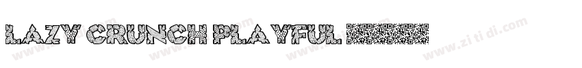 Lazy Crunch Playful 字体转换